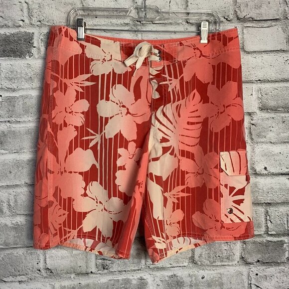Speedo Tropical Hawaiian Print Boardshorts - Picture 1 of 13